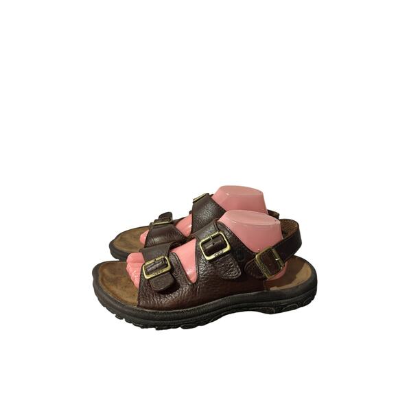 Teva Other - Vintage Teva Original Bedrock Brown Leather Adjustable Sandals Mens Sz 11 Buckle